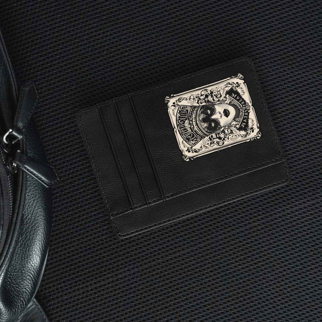 Minimalist Leather Wallet for ID Cards - Front Pocket Blocking Design