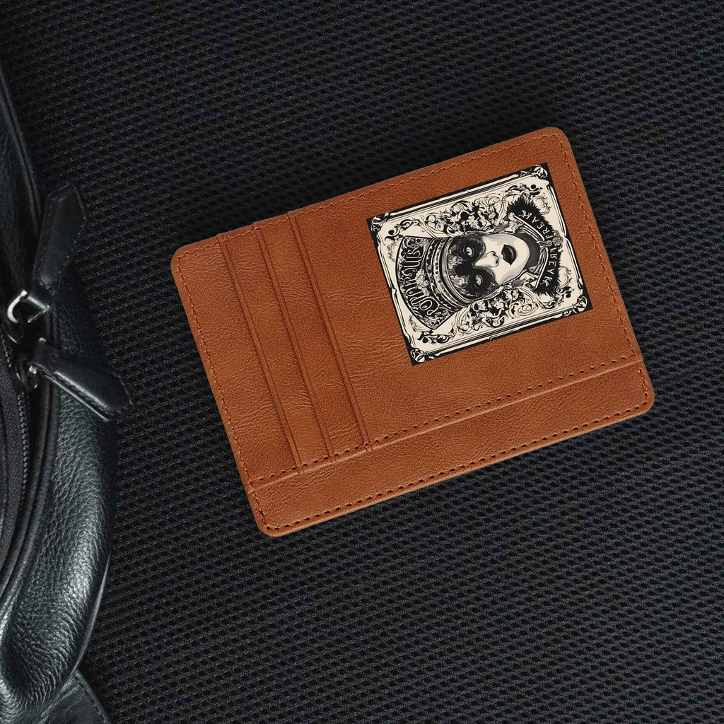 Minimalist Leather Wallet for ID Cards - Front Pocket Blocking Design