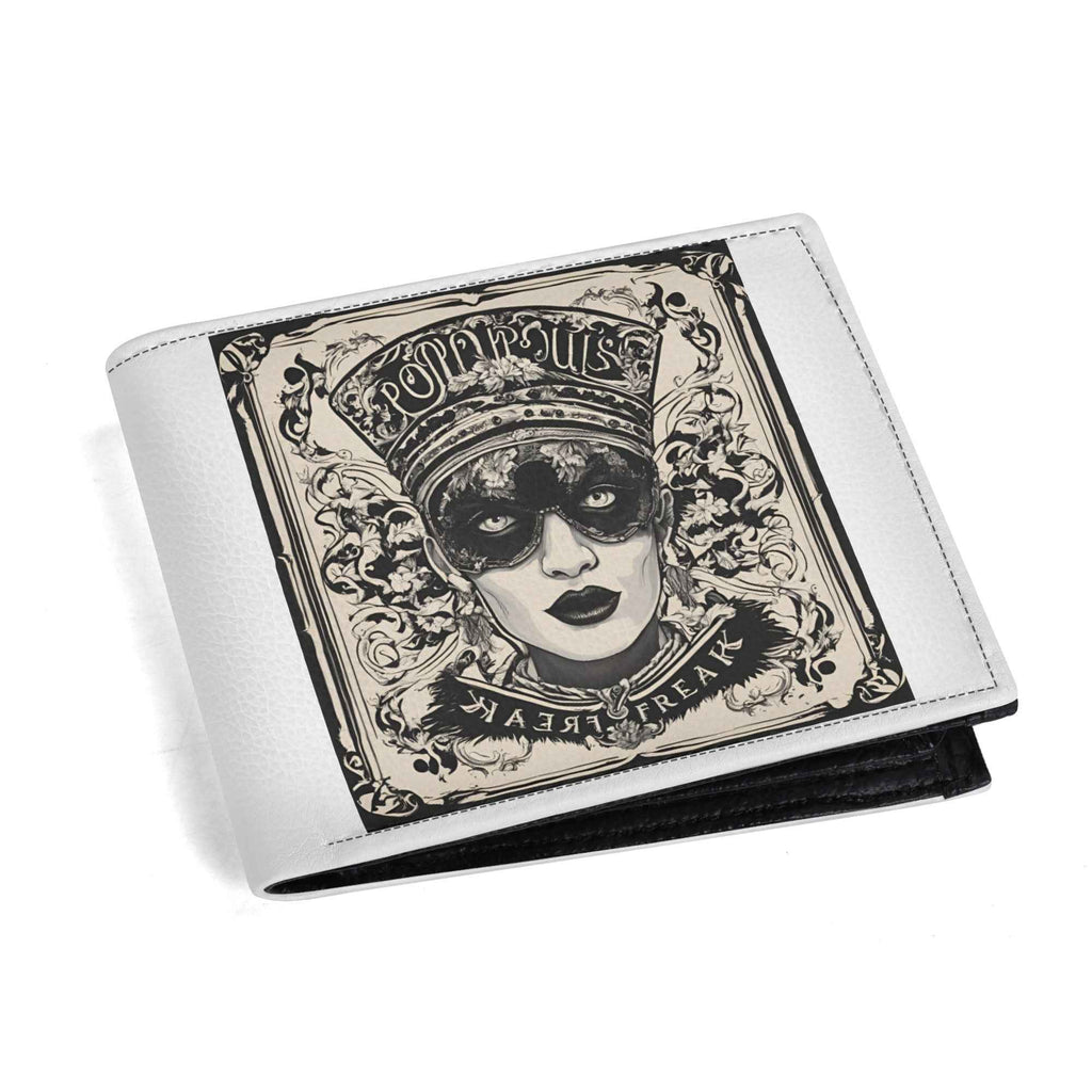 Mens Minimalist Leather Wallet - PU Leather Paper Folded Wallet