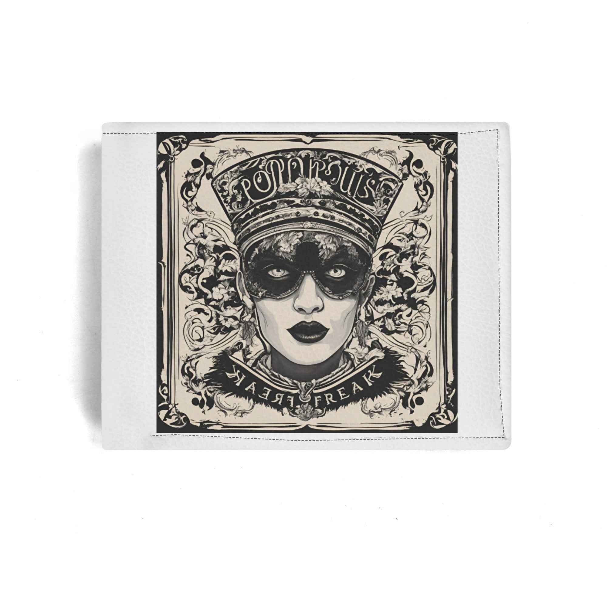 Mens Minimalist Leather Wallet - PU Leather Paper Folded Wallet