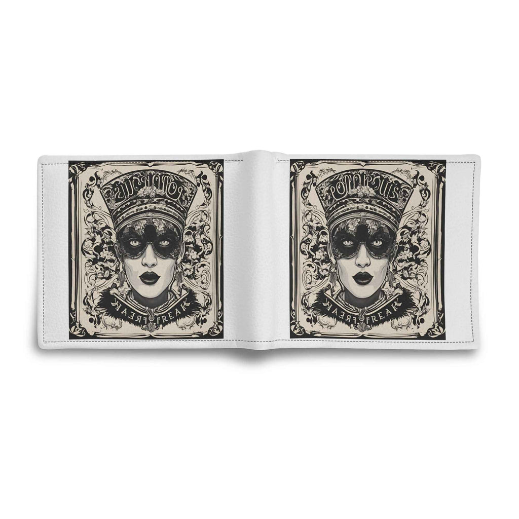 Mens Minimalist Leather Wallet - PU Leather Paper Folded Wallet