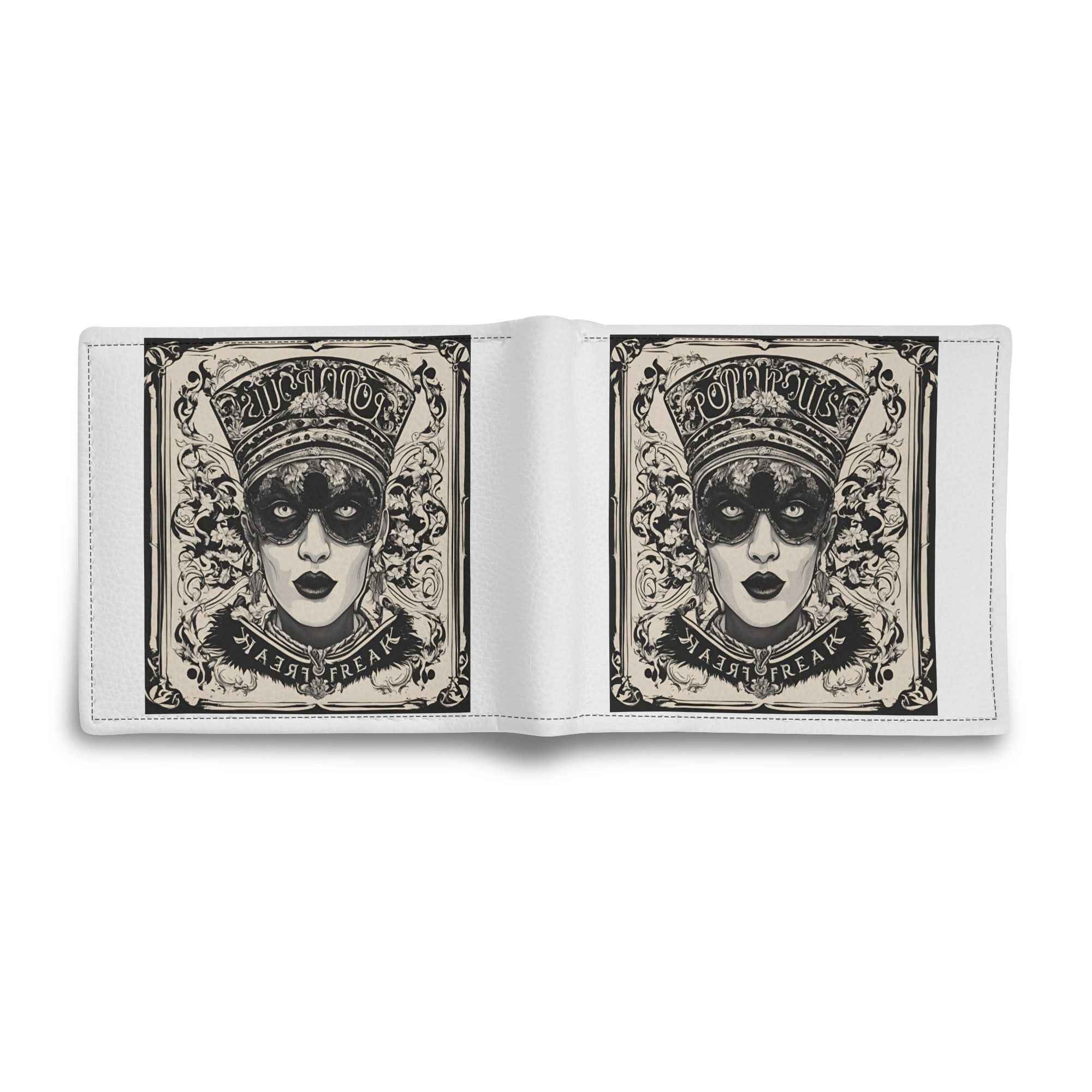 Mens Minimalist Leather Wallet - PU Leather Paper Folded Wallet