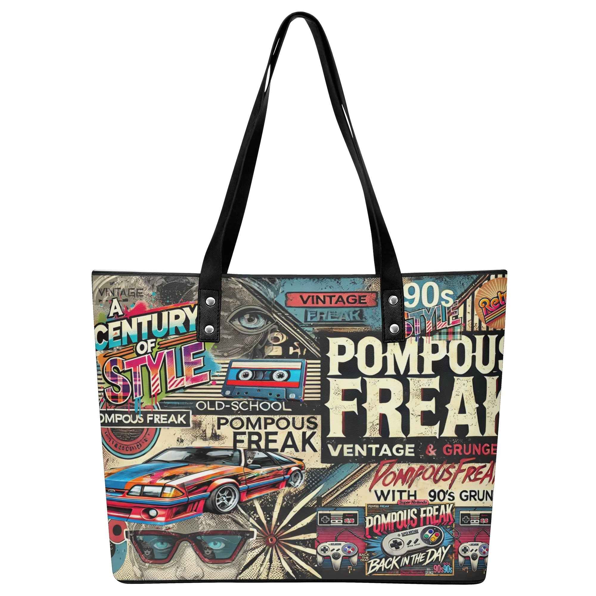 women's leather tote bag with Back Zipper Pocket for Stylish Convenience