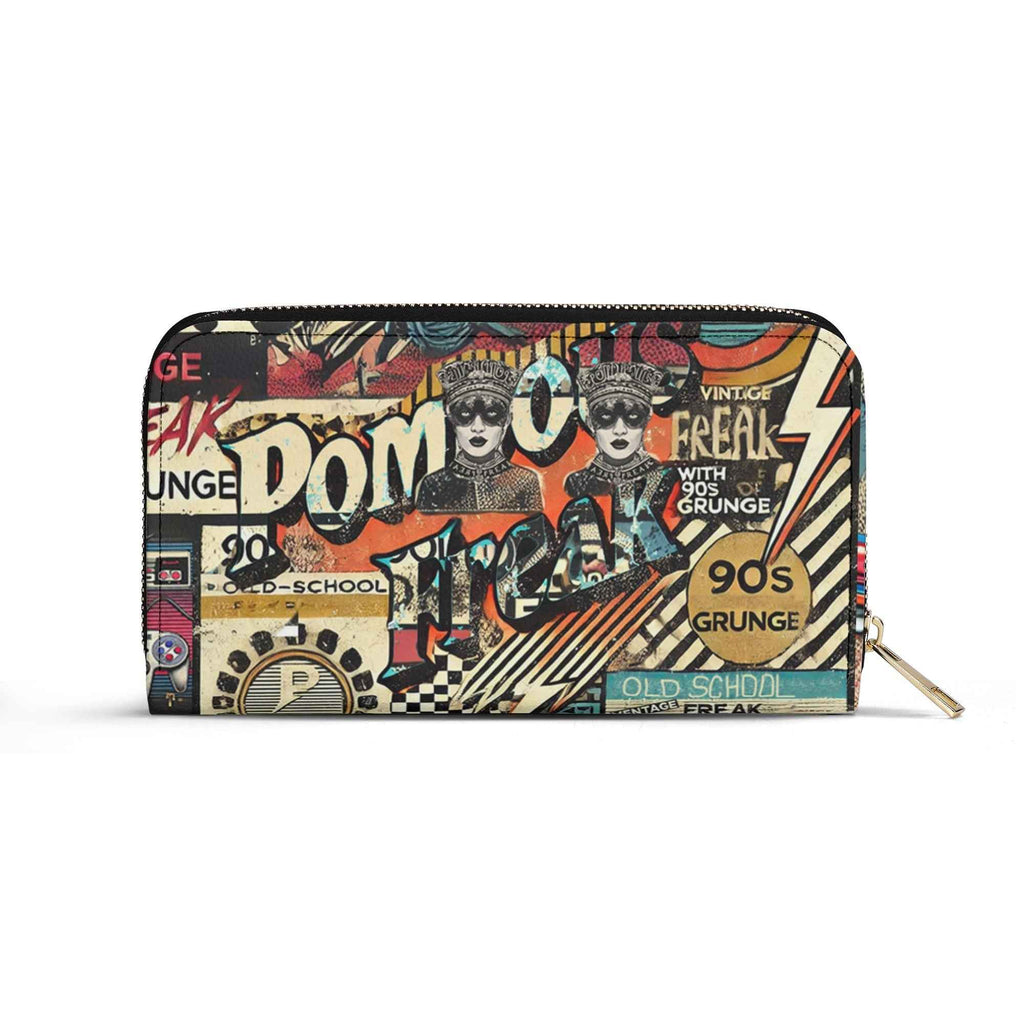 Pompous Freak Wallet Trendy Urban Collage PU Leather Accessory