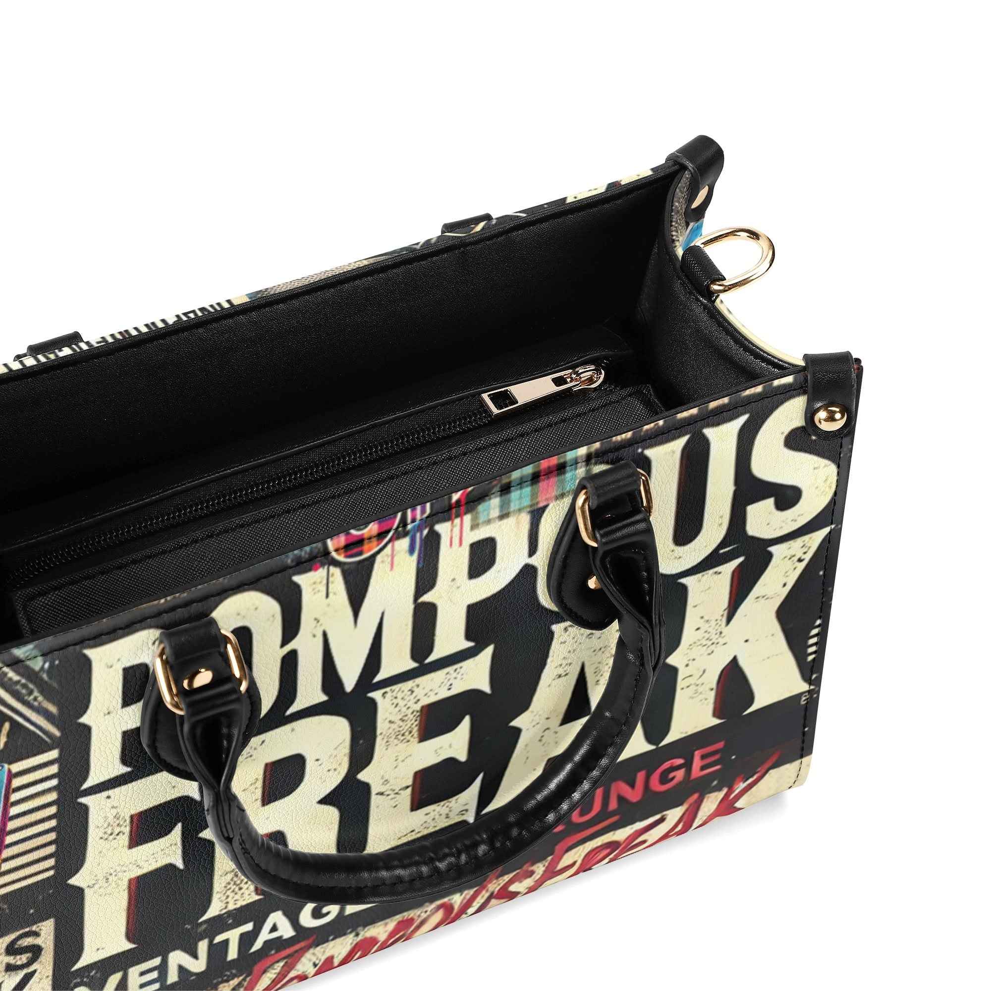 Pompous Freak Urban Collage * PU Leather Women's Handbag