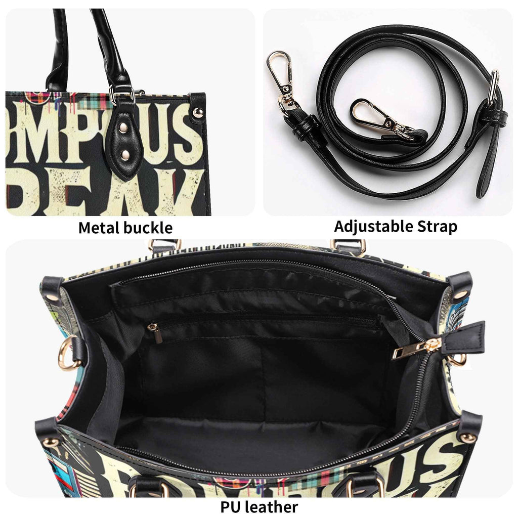 Pompous Freak Urban Collage * PU Leather Women's Handbag