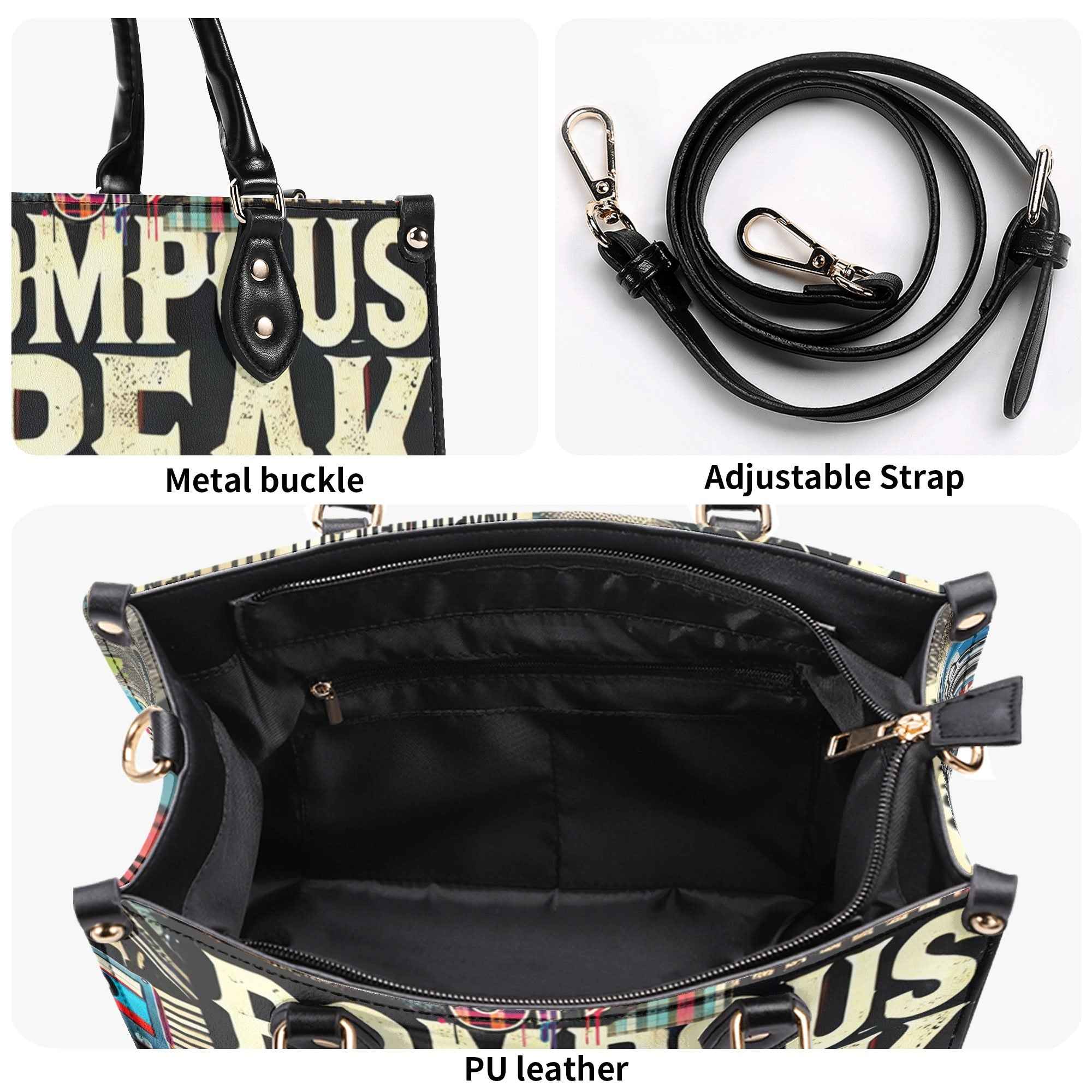 Pompous Freak Urban Collage * PU Leather Women's Handbag