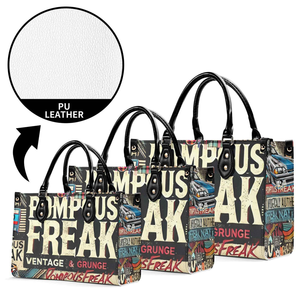 Pompous Freak Urban Collage * PU Leather Women's Handbag