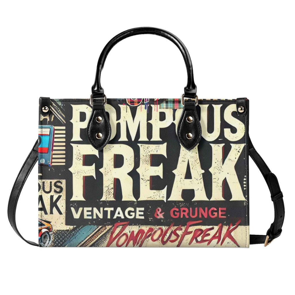 Pompous Freak Urban Collage * PU Leather Women's Handbag