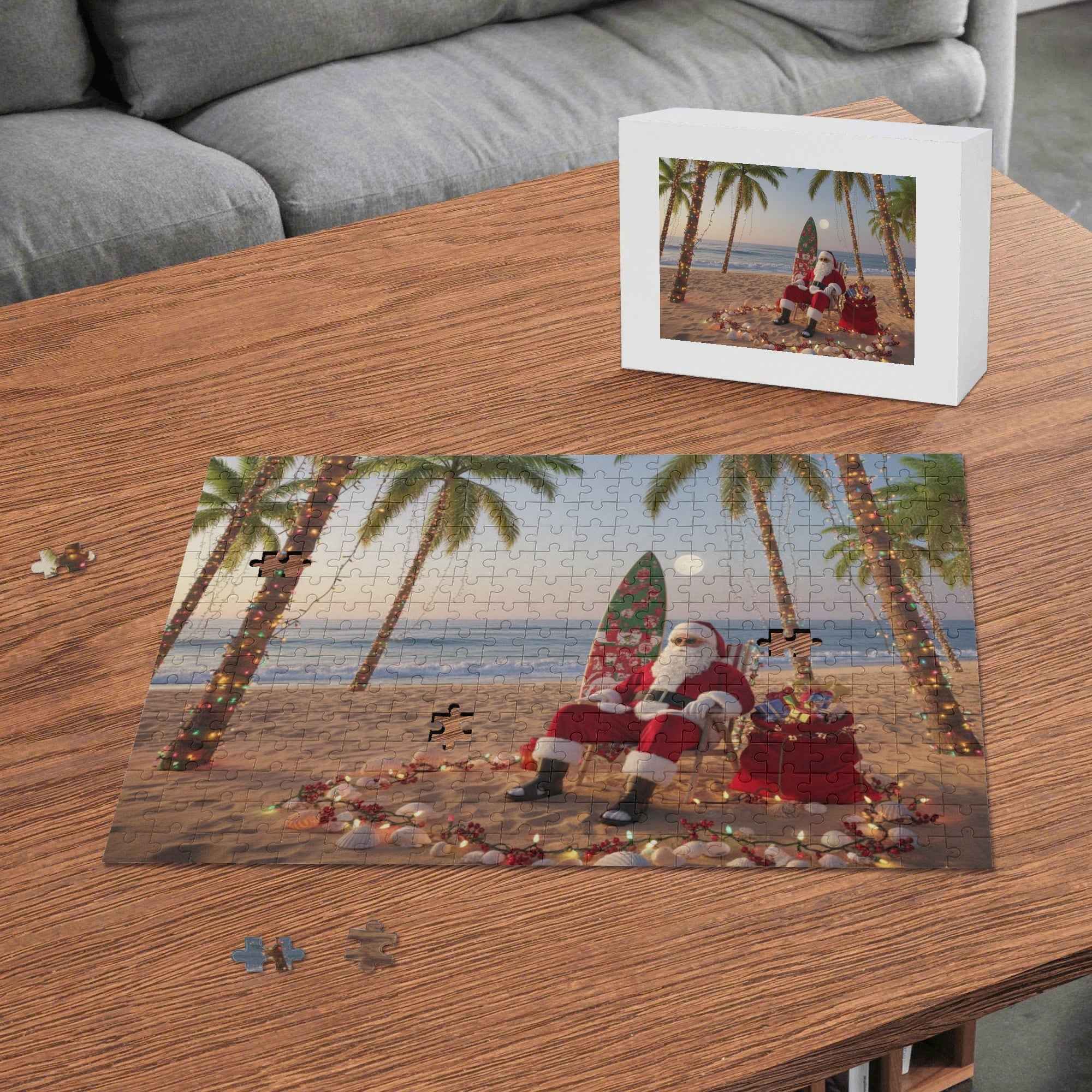Tropical Santa Wooden Jigsaw Puzzle (300 Pcs)