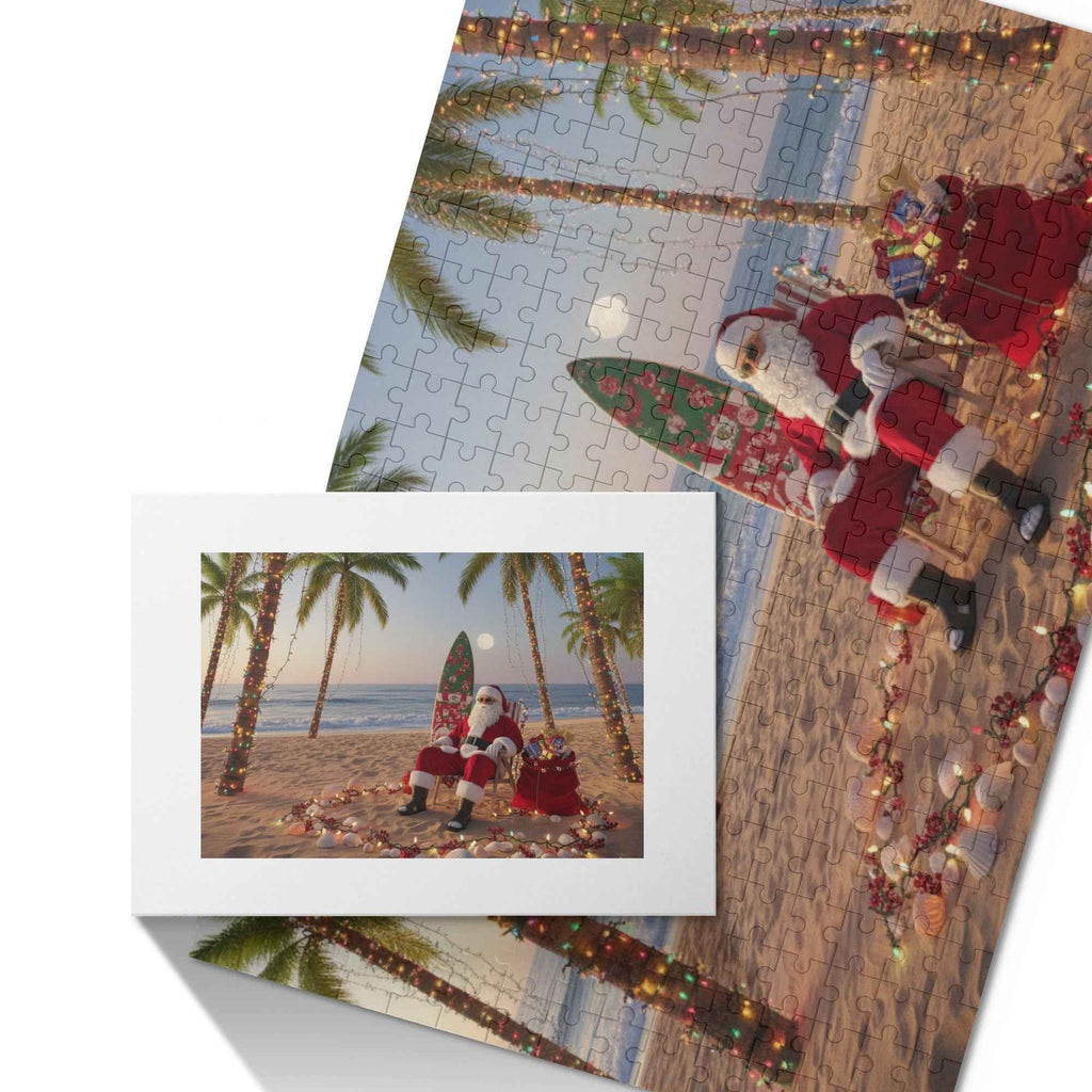 Tropical Santa Wooden Jigsaw Puzzle (300 Pcs)