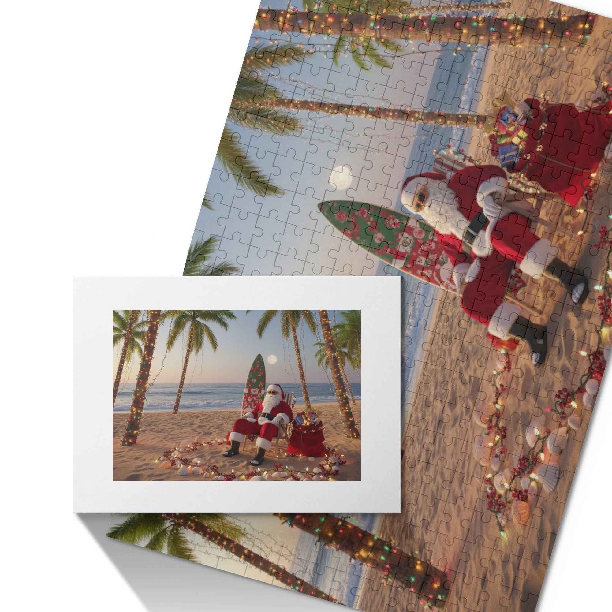 Tropical Santa Wooden Jigsaw Puzzle (300 Pcs)