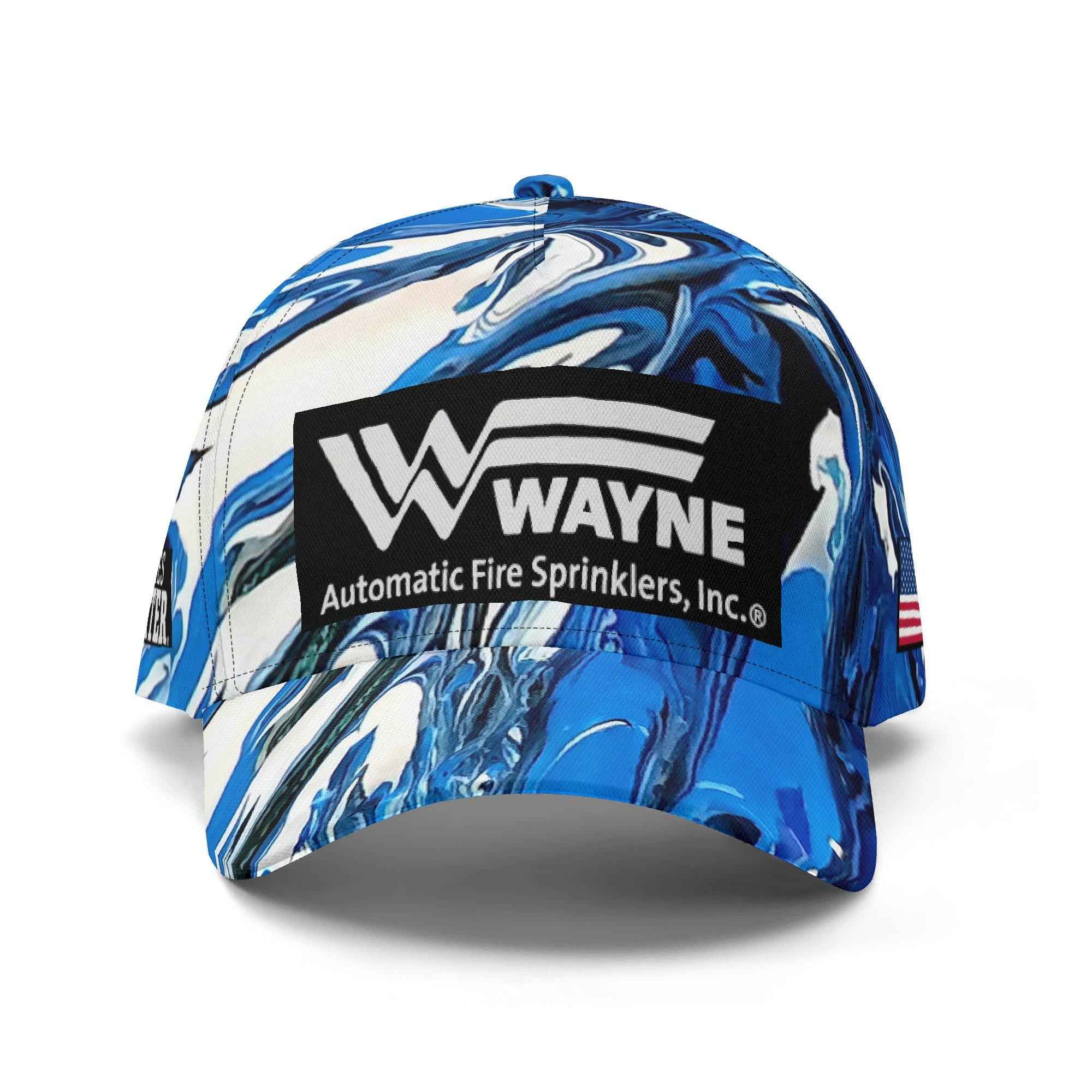 Wayne Automatic Fire Sprinkler Hat Blue Black White