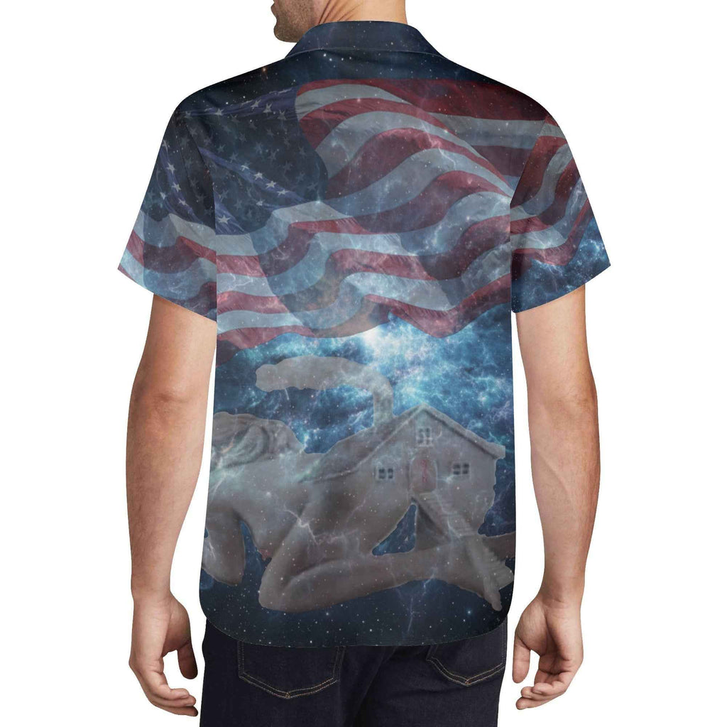 Super Nova Smokey Print Hawaiian Shirt