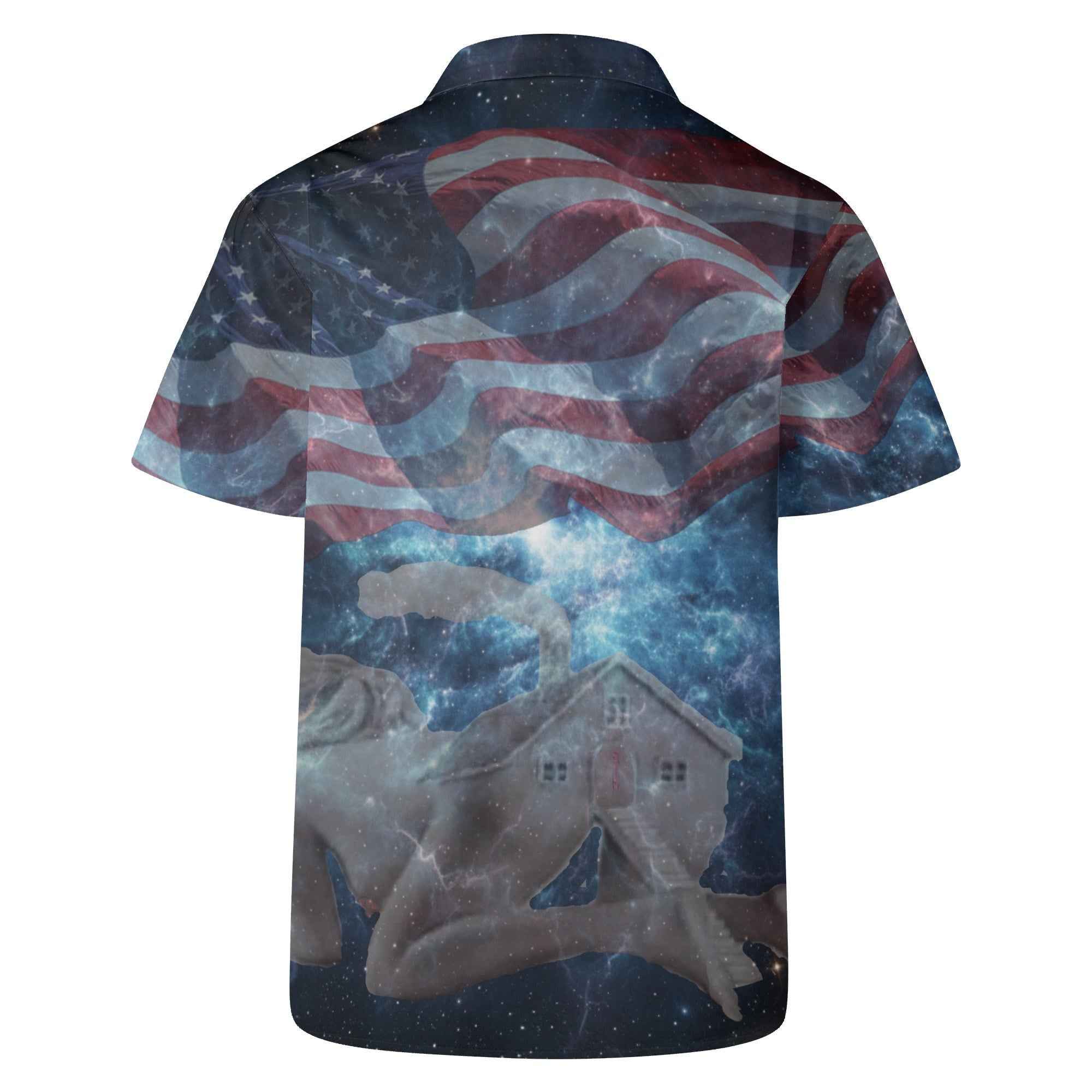 Super Nova Smokey Print Hawaiian Shirt