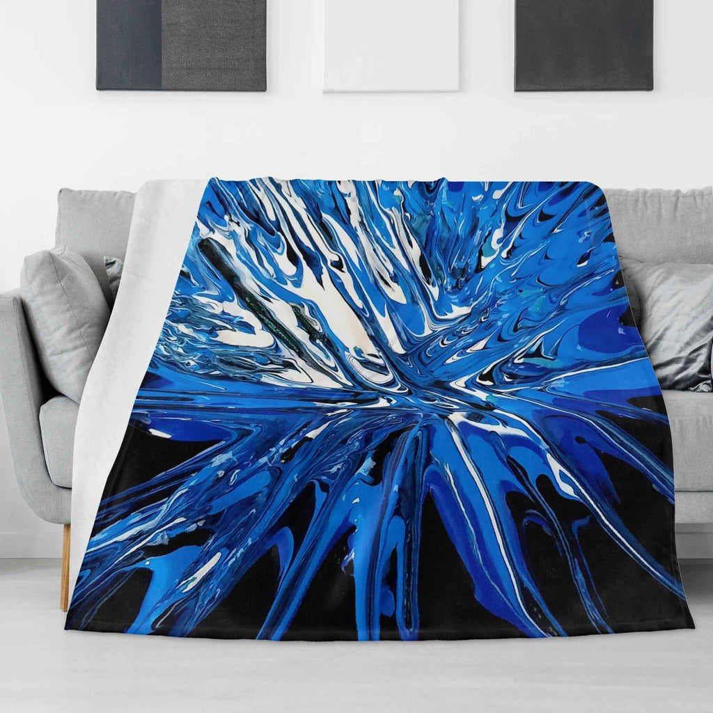 Blue dream Made in the USA by Multiple Size Flannel Breathable Blankets (Free Shipping and Shipped in US)