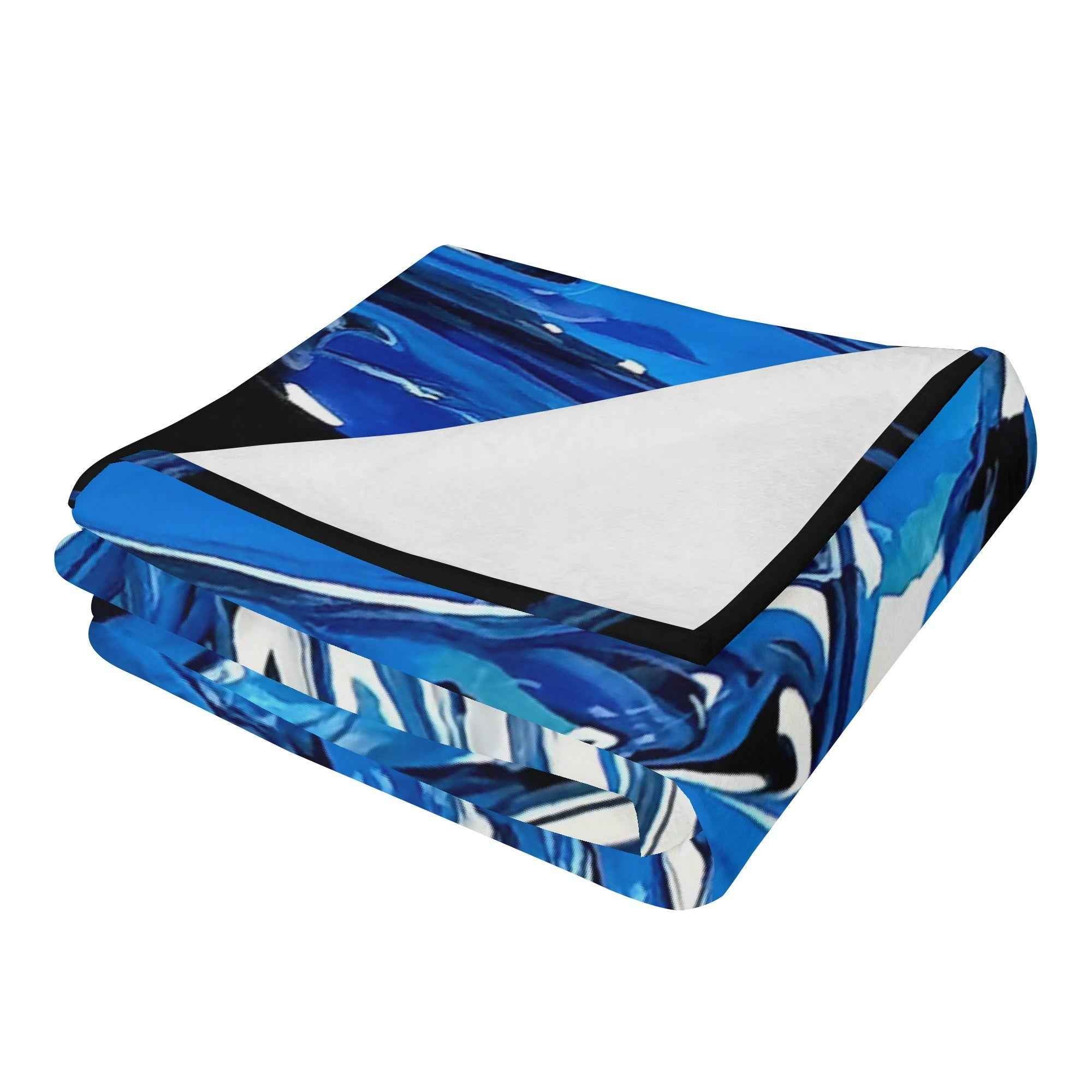 Blue dream Made in the USA by Multiple Size Flannel Breathable Blankets (Free Shipping and Shipped in US)