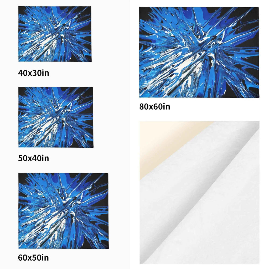 Blue dream Made in the USA by Multiple Size Flannel Breathable Blankets (Free Shipping and Shipped in US)