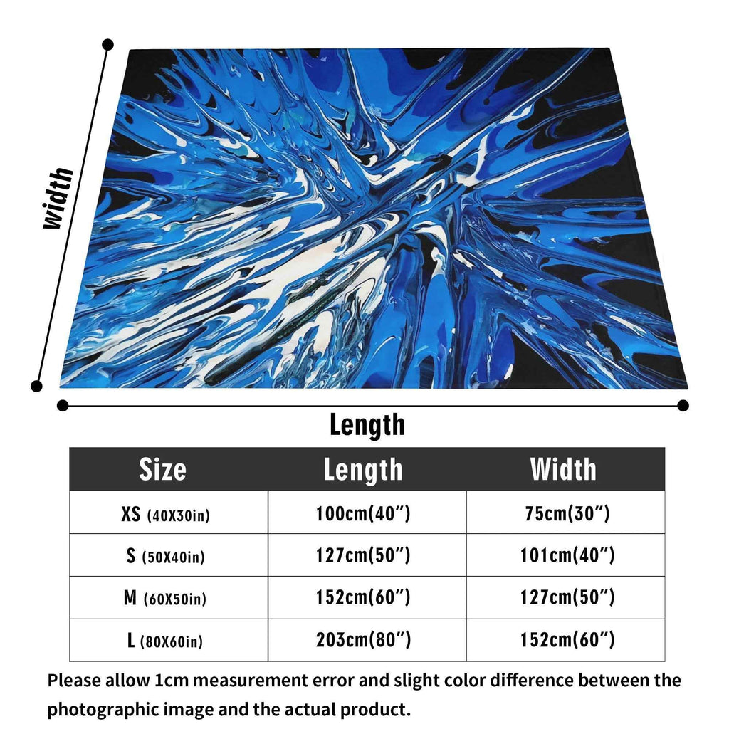 Blue dream Made in the USA by Multiple Size Flannel Breathable Blankets (Free Shipping and Shipped in US)