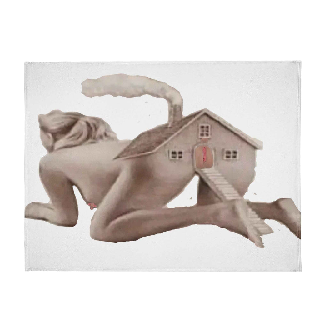 Cozy Cabin with hills ~ Made in the USA by Multiple Size Flannel Breathable Blankets (Free Shipping and Shipped in US)