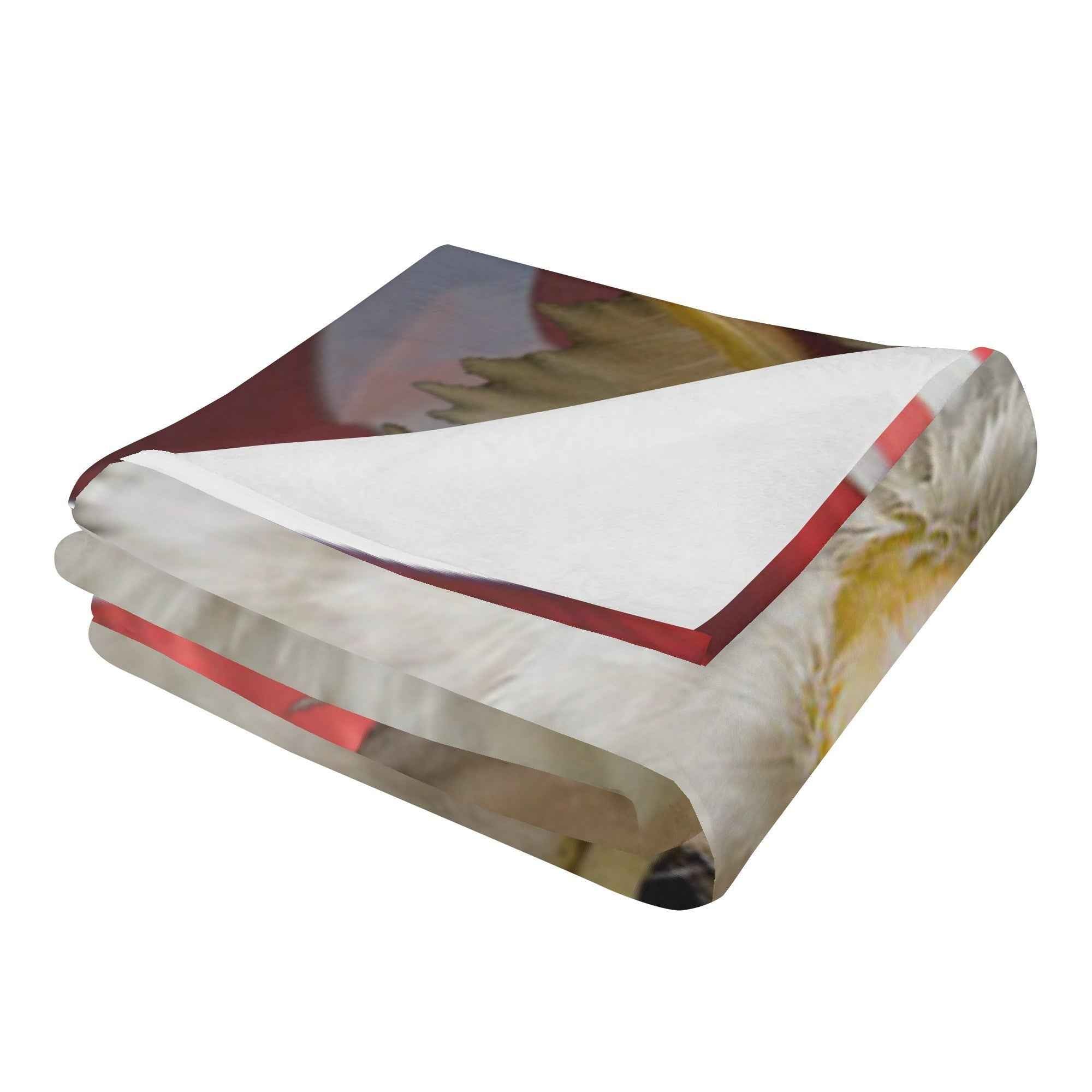 Defending Eagle ~ Made in the USA by Multiple Size Flannel Breathable Blankets (Free Shipping and Shipped in US)