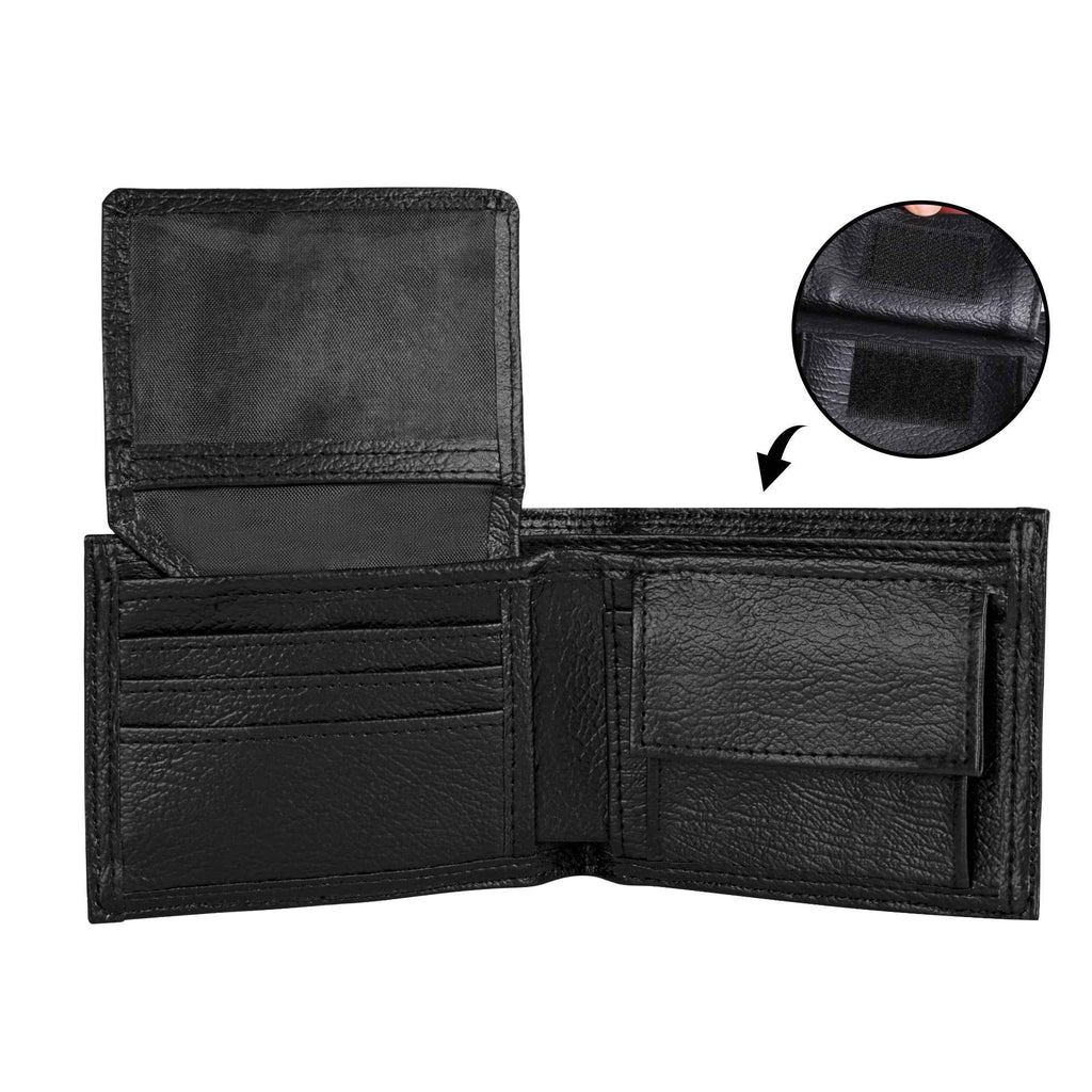 Mens Minimalist Leather Wallet - PU Leather Paper Folded Wallet
